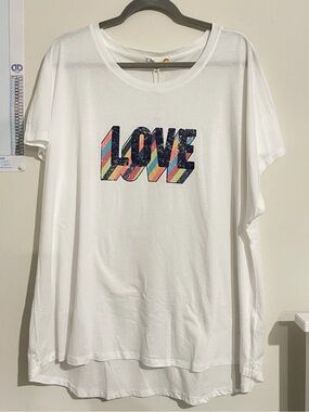 C&C California White Crewneck Tee with Branded Tag